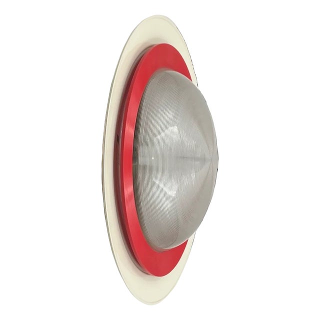 Sat 50 Flush Mount by Gigante Boccato and Zambusi for Luci Milano, 1980s For Sale