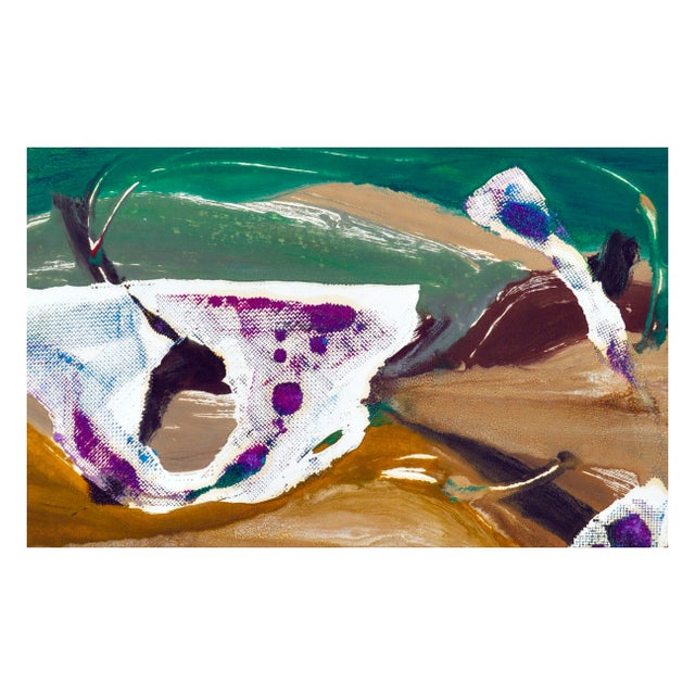 Abstract 599 Big Sur Coastal Abstract Landscape by Les Anderson For Sale - Image 3 of 5