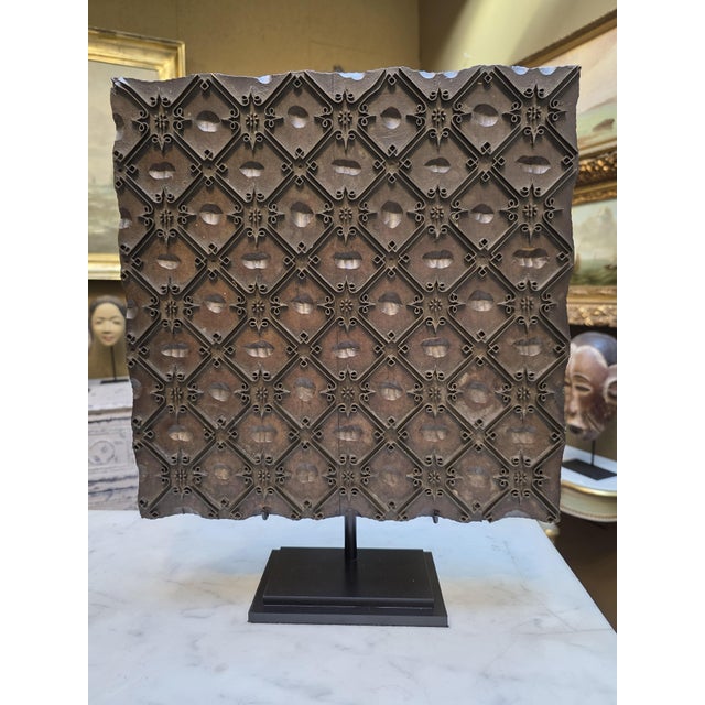 Fabric Printing Pad Mounted on Black Painted Steel Base, 1890s For Sale - Image 6 of 6