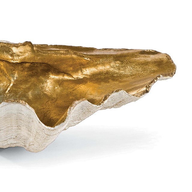 Traditional Regina Andrew Golden Clam Bowl, Small For Sale - Image 3 of 5