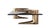 "Falce" Coffee Table With Bronze and Stainless Steel, Hand Crafted For Sale In Los Angeles - Image 6 of 6