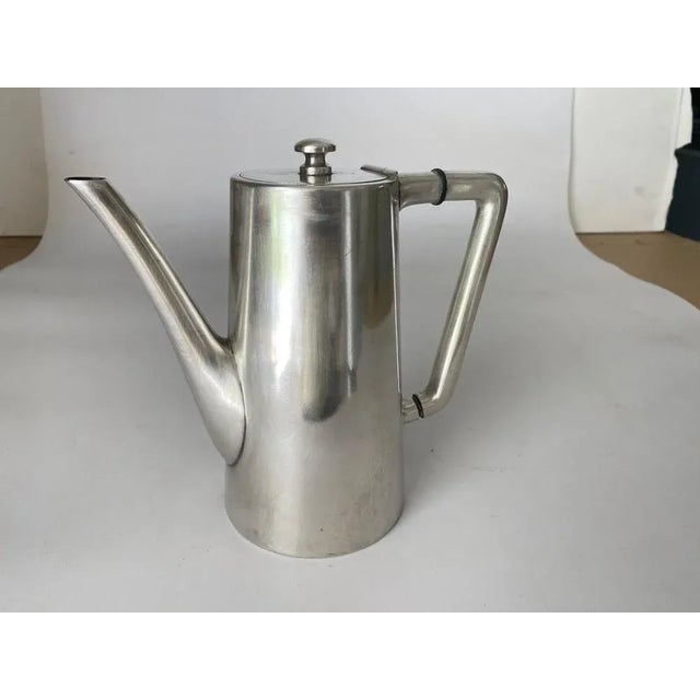 20th Century English Silvered Metal Coffee Pot For Sale - Image 11 of 12