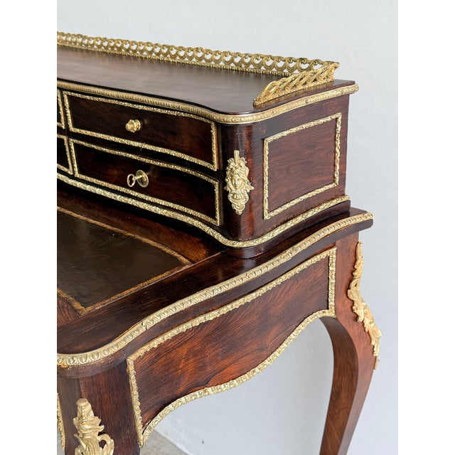 Early 20th Century French Bronze Mounted Ladies Writing Desk For Sale - Image 10 of 13