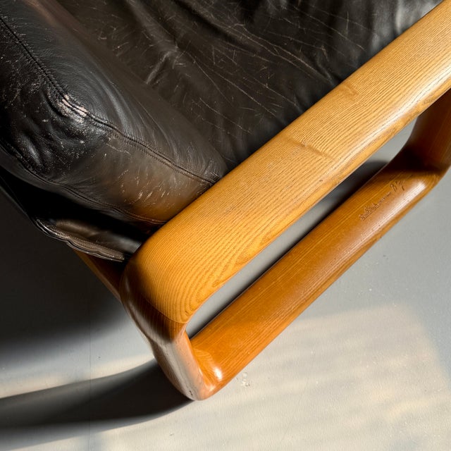 Hombre Armchair in Leather by Burkhard Vogtherr for Rosenthal Studio-Line, 1970s For Sale - Image 10 of 13