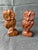 Vintage Carved MC Wooden Owls a Pair For Sale - Image 12 of 13