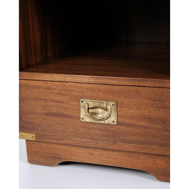 Bedside Tables in Mahogany with Leather Top by Bevan Funnell, 1960s, Set of 2 For Sale - Image 8 of 15