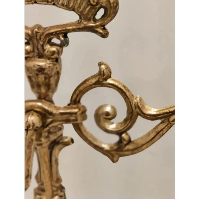 1960s Hollywood Regency Ornate Decorative Filigree Balance Scale For Sale - Image 10 of 12