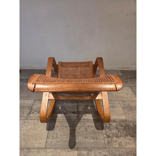 An iconic and sculptural “Dondolo” rocking chair designed by Luigi Crassevig and produced in Italy during the 1970s. This...