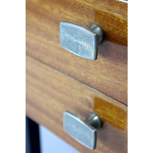 Wood Mid-Century Modern Czechoslovakian Mahogany Nightstands by Up Závody, 1970s, Set of 2 For Sale - Image 7 of 18