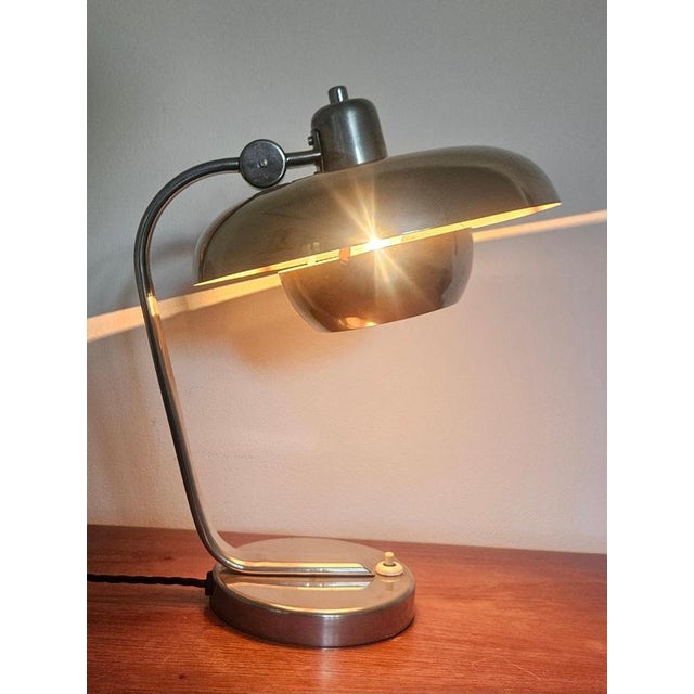 Functionalism Art Deco Bauhaus Chrome Table Lamp by Franta Anyz, 1930s For Sale - Image 16 of 18