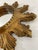 Glass Vintage 1960s Petite 8.5" Acanthus Leaf Sunburst Wall Mirror For Sale - Image 7 of 16