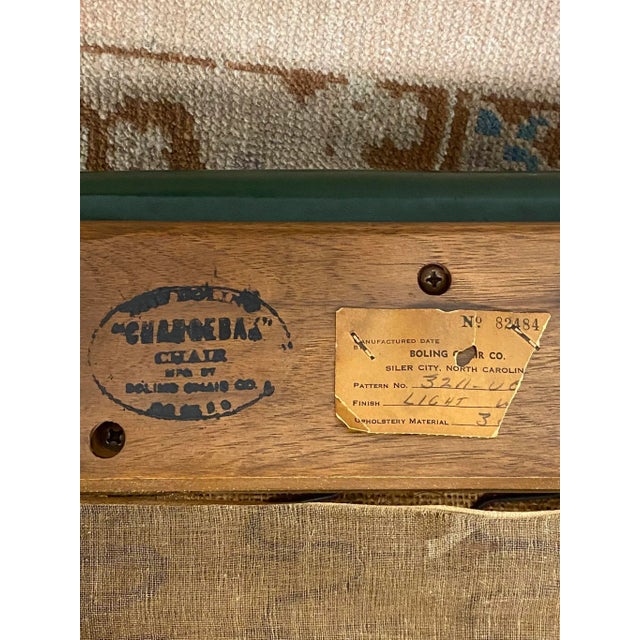 1950s Mid-Century Changeback Boling Chair Co. Walnut Armchairs - a Pair For Sale - Image 11 of 12