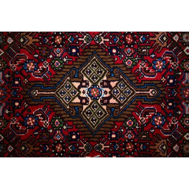 Vintage Hand-Knotted Hamadan Rug For Sale - Image 9 of 9