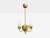 Danish Moden, Pendant Light, Polished Brass, Opal Glass, Denmark, 1950s For Sale In New York - Image 6 of 11