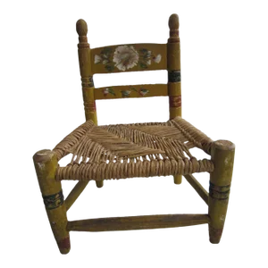 Vintage Mexican Folk Art Childs Chair