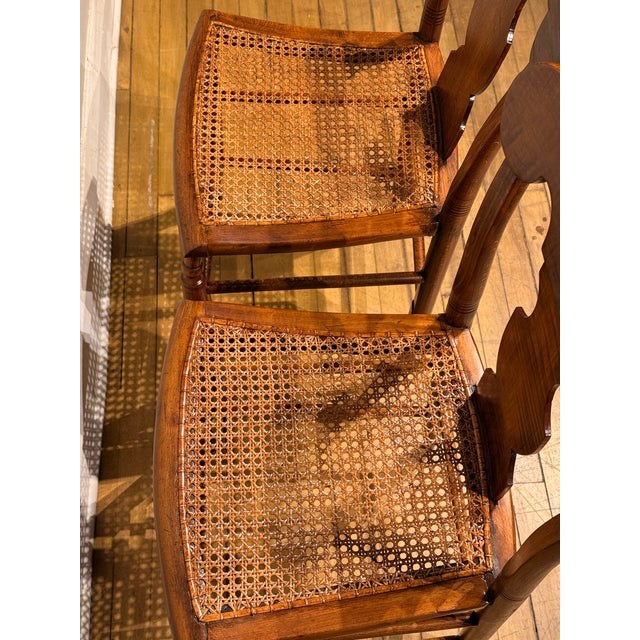 Late 19th Century Pair of Antique Rosewood Chairs For Sale - Image 5 of 6