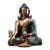 Late 20th Century Tibetan Style Gilt Bronze Medicine Buddha Statue With Turquoise Inlay For Sale
