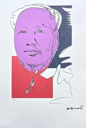 After Andy Warhol, Mao Zedong Drawing Purple, 1980s, Lithograph