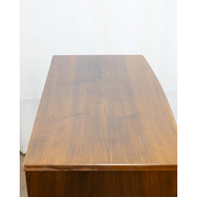 Brown Wanscher Style Danish Modern Walnut Chest of Drawers, C. 1950s For Sale - Image 8 of 14
