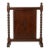 Early 20th Century English Georgian Revival Mahogany Barley Twist Fireplace Screen For Sale
