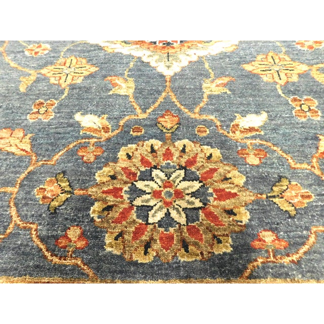 Vintage Hand-Knotted Handspun Wool Rug With Vegetable Dye by Nasser.8'x 9'5" For Sale In Los Angeles - Image 6 of 18