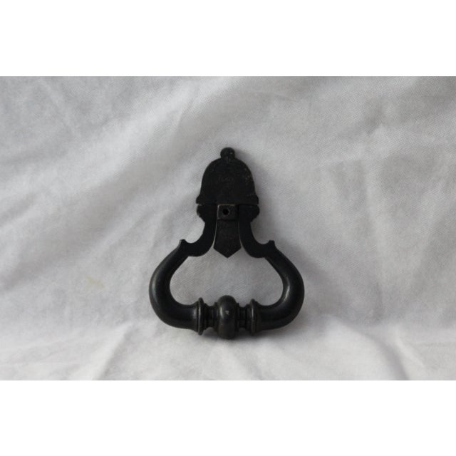 Black Cast Iron Door Knocker, 1920s For Sale - Image 8 of 17