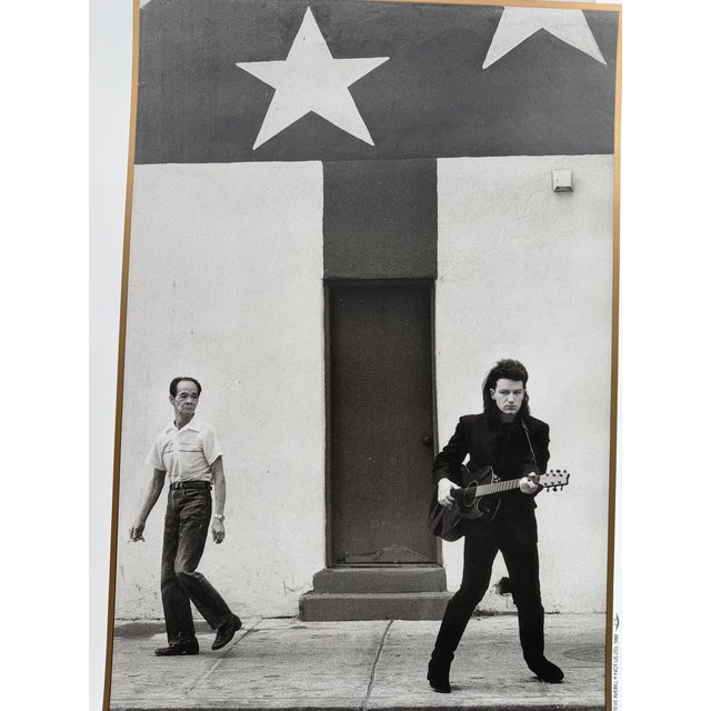 White Anton Corbijn, U2 Outside It's America, Photographed by Anton Corbijn, Copyright Athena Int.., London 1989, Printed in England For Sale - Image 8 of 10