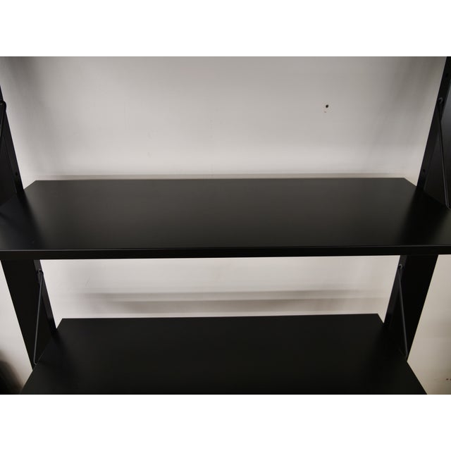 Mid-Century Modern Postmodern Metal Shelving Unit by Rodney Kinsman for Bieffeplast, 1980s For Sale - Image 3 of 14