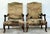 Vintage 18th Century French Baroque Tapestry Arm Chairs - A Pair For Sale - Image 9 of 12
