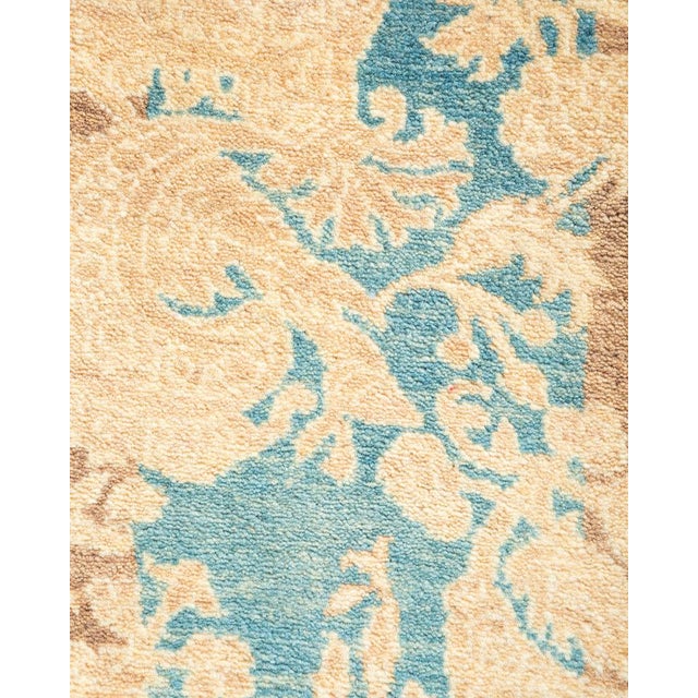 Traditional Mogul Collection Hand-Knotted Area Rug - Brown 4' 1" x 5' 10" For Sale - Image 3 of 9