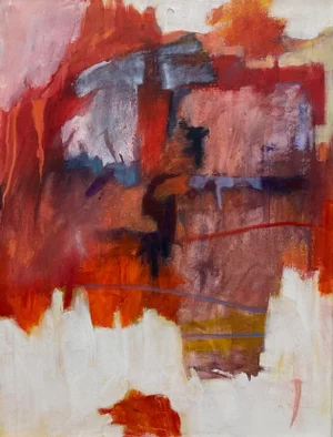 "Small Abstract" Contemporary Abstract Acrylic Painting by Nicki Beiderman
