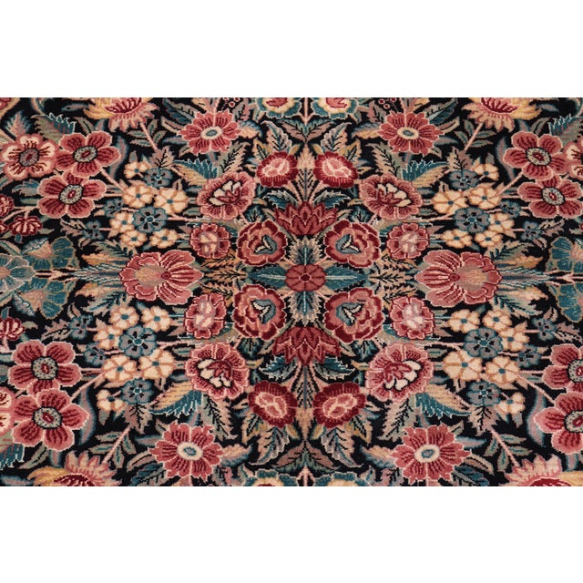 Shabby Chic Abusson Pak-Persian Black/Red Wool Rug - 9'2'' X 12'0'' For Sale - Image 4 of 8