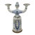 Ken Edwards El Palomar Blue Tonala Mexico Folk Figural Pottery 2 Arm Candelabra For Sale