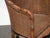 Share Vintage Mid Century Wicker Barrel Back Side Chair For Sale - Image 11 of 14