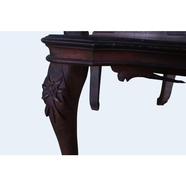 Antique Swiss 19th Century Black Forest Hunting Arm Chair For Sale - Image 12 of 18