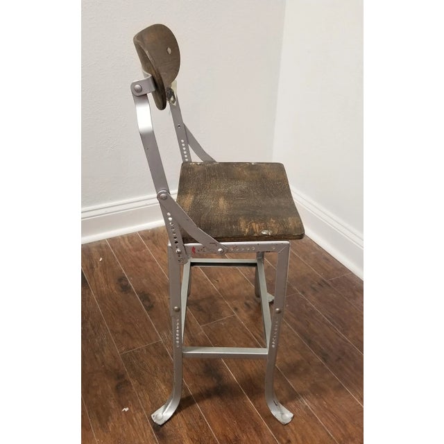 1930's Vintage "No.280" Chicago Factory Office Posture Chairs a Pair