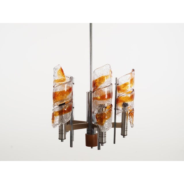 Italian Pendant Lamp in Murano Glass, Italy, 1970s For Sale - Image 3 of 18