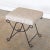 Metal Panoplie Iron Loop Stool, Linen Check For Sale - Image 7 of 8