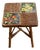 Coffee Table in Rattan and Ceramic attributed to Audoux and Minet attributed to Adrien Audoux & Frida Minet, 1950s For Sale