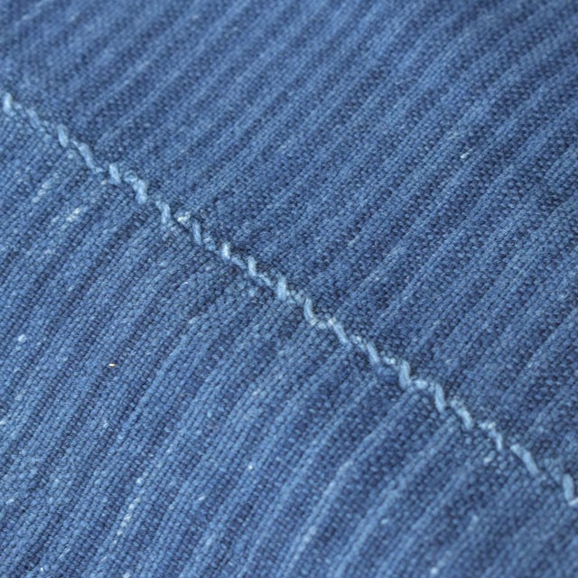 Blue Early 20th Century Indigo Textile Dogon or Mossi 54x37Inch For Sale - Image 8 of 9