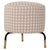 Mid-Century Footstool with Pink Geometric Fabric, Italy, 1950 For Sale - Image 9 of 9