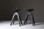 Mid-Century Modern French Brutalist Candleholders in Wrought Iron, Set of 2, in Very Good conditions. Designed 1950 to 1959