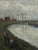 1952 Mid-Century Modern 'By the Waterbank' Vintage Swedish Expressive Landscape Oil Painting, Framed For Sale - Image 11 of 14
