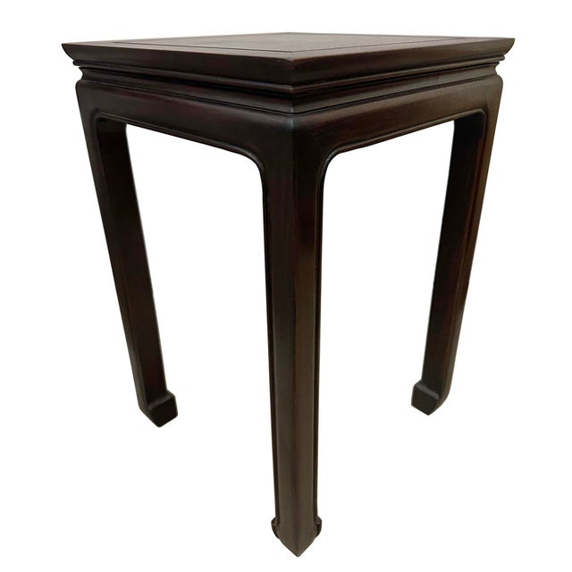 Antique Chinese Ming-Style Square Stand, Side Table, Display Pedestal For Sale - Image 4 of 10