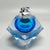 Vintage Table Blue Lighter in Murano Sommerso Glass by Flavio Poli for Seguso, 1960s For Sale - Image 7 of 9