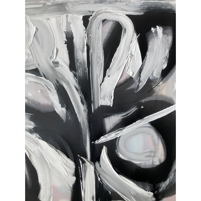 Organic Leaves, an original abstract by Erik Sulander on Dacron, 23x32. Signed. Unframed.