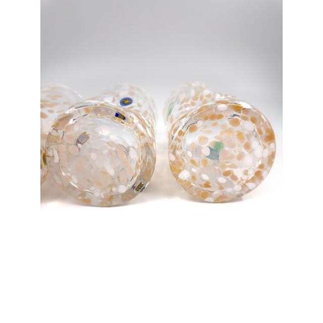 Glass Hand Blown Alessandro Coppola Murano Art Glass Tumblers Handcrafted in Italy - Set of 4 For Sale - Image 7 of 11