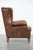 Sheepskin Wing Chair in Leather For Sale - Image 3 of 14