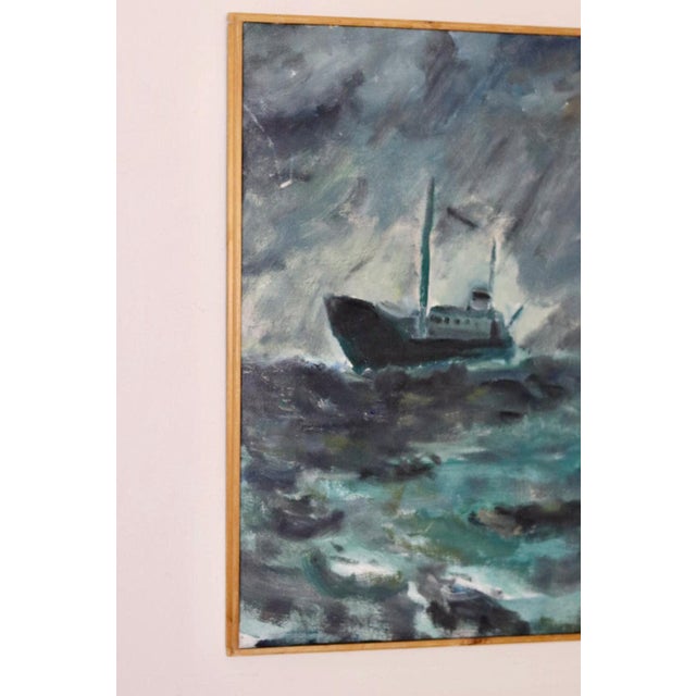 Björn Gyllenhammar, Storm, 1986, Oil on Canvas, Framed For Sale - Image 6 of 11