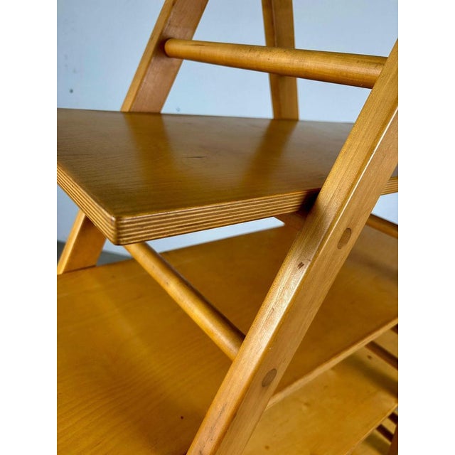 Italian Postmodern Modular Wooden Bookcase by Giovannetti, 1980s For Sale - Image 4 of 12